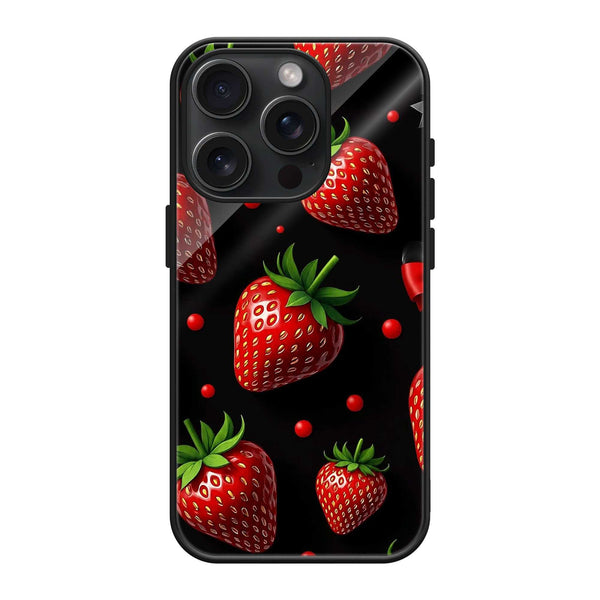 Strawberry Luxe Glass Case