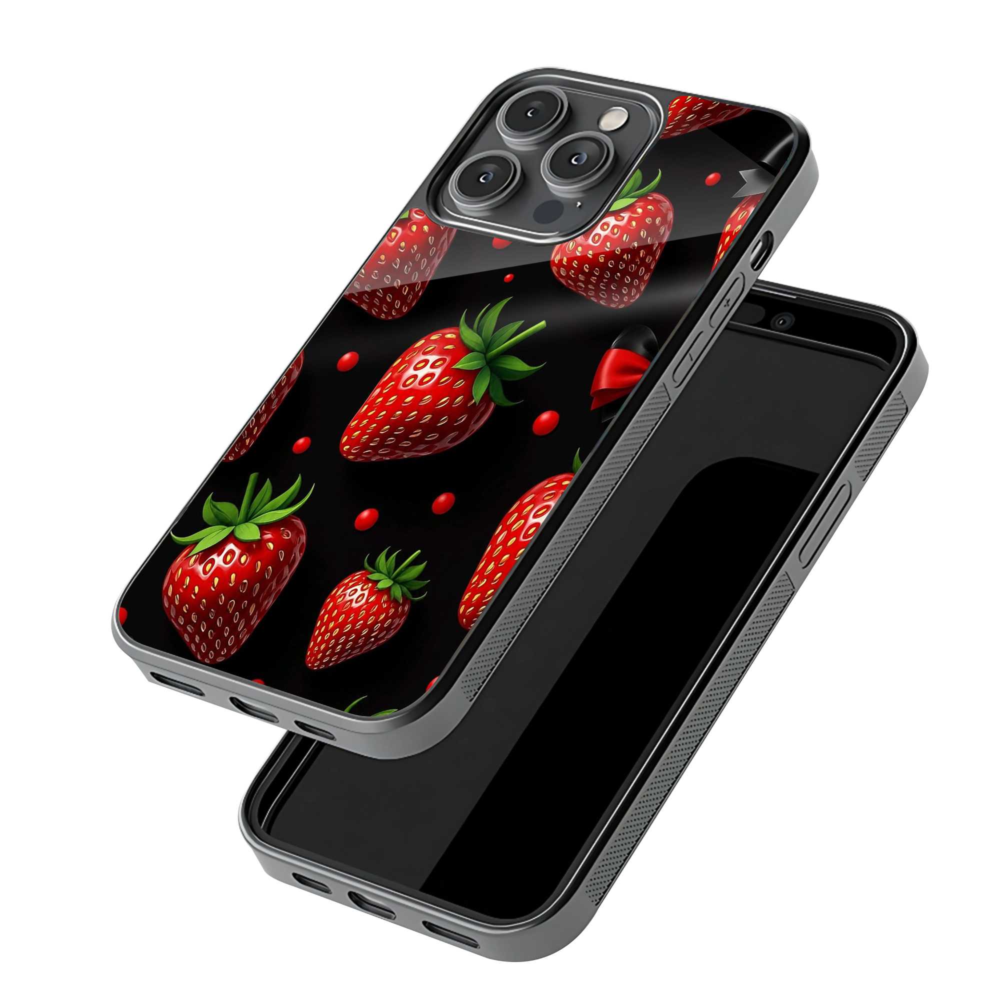 Strawberry Luxe Glass Case