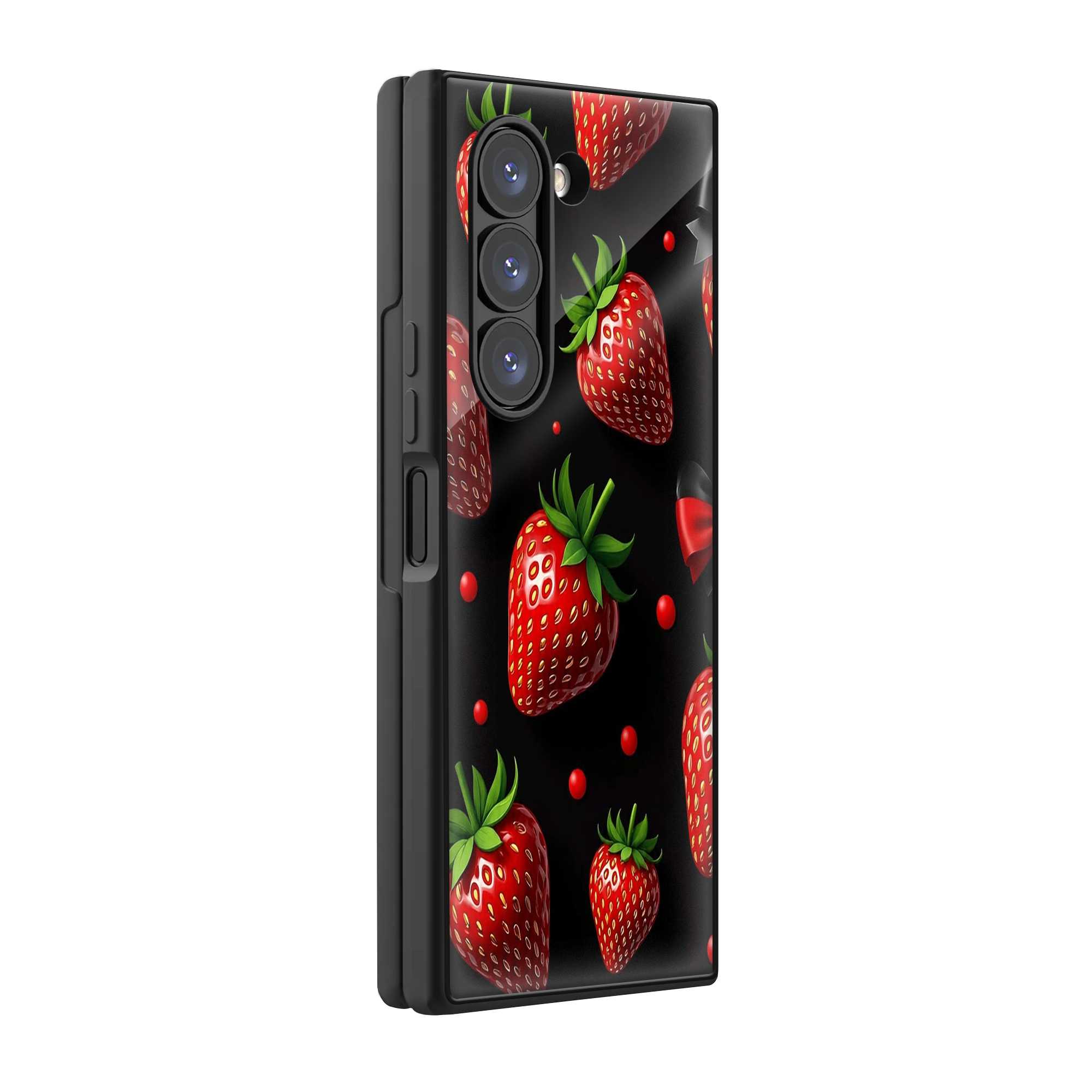 Strawberry Luxe Samsung Z Fold Glass Case
