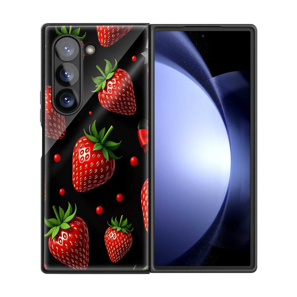 Strawberry Luxe Samsung Z Fold Glass Case