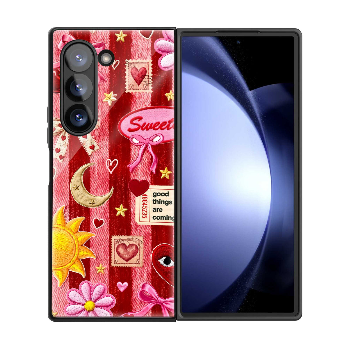 Strawberry Pop Samsung Z Fold Glass Case
