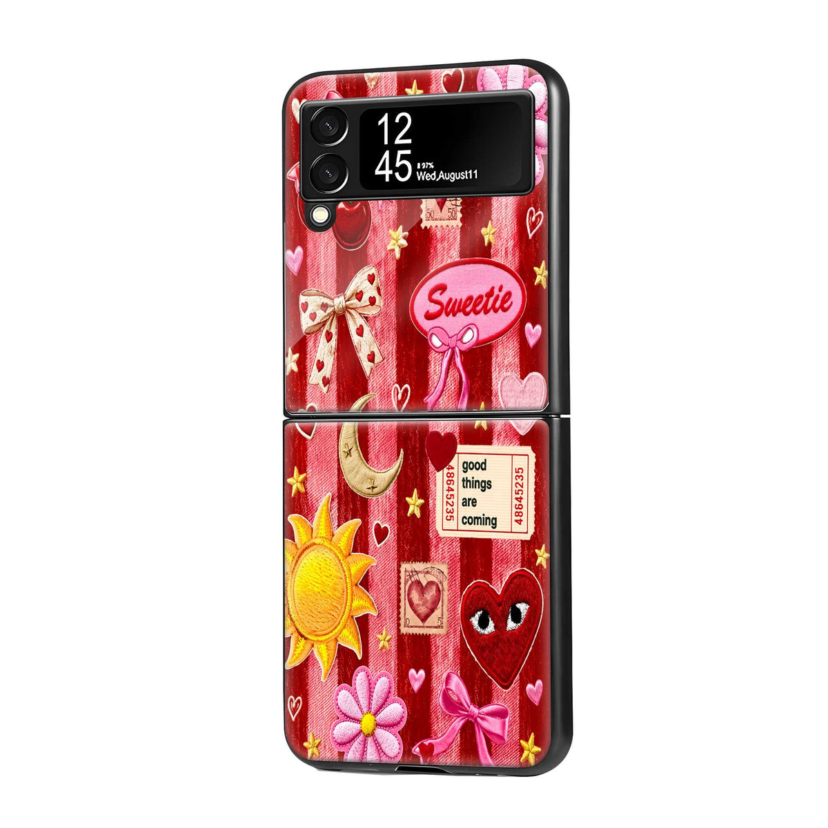 Strawberry Pop Samsung Z Flip Glass Case