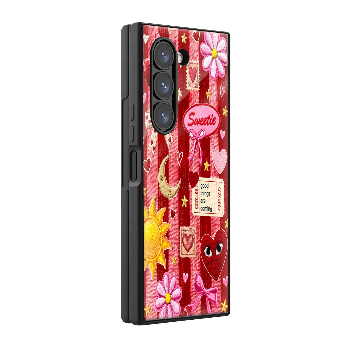 Strawberry Pop Samsung Z Fold Glass Case