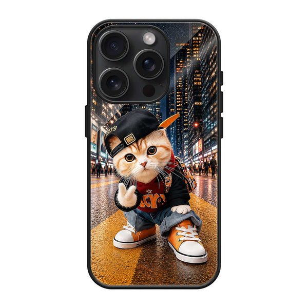 Streetwear Cat Glass Case
