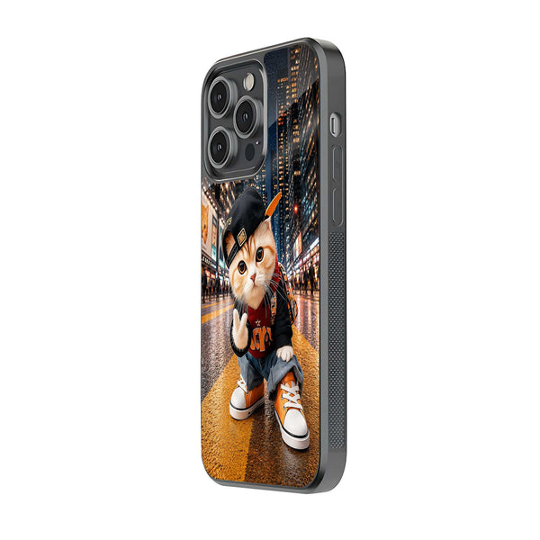 Streetwear Cat Glass Case