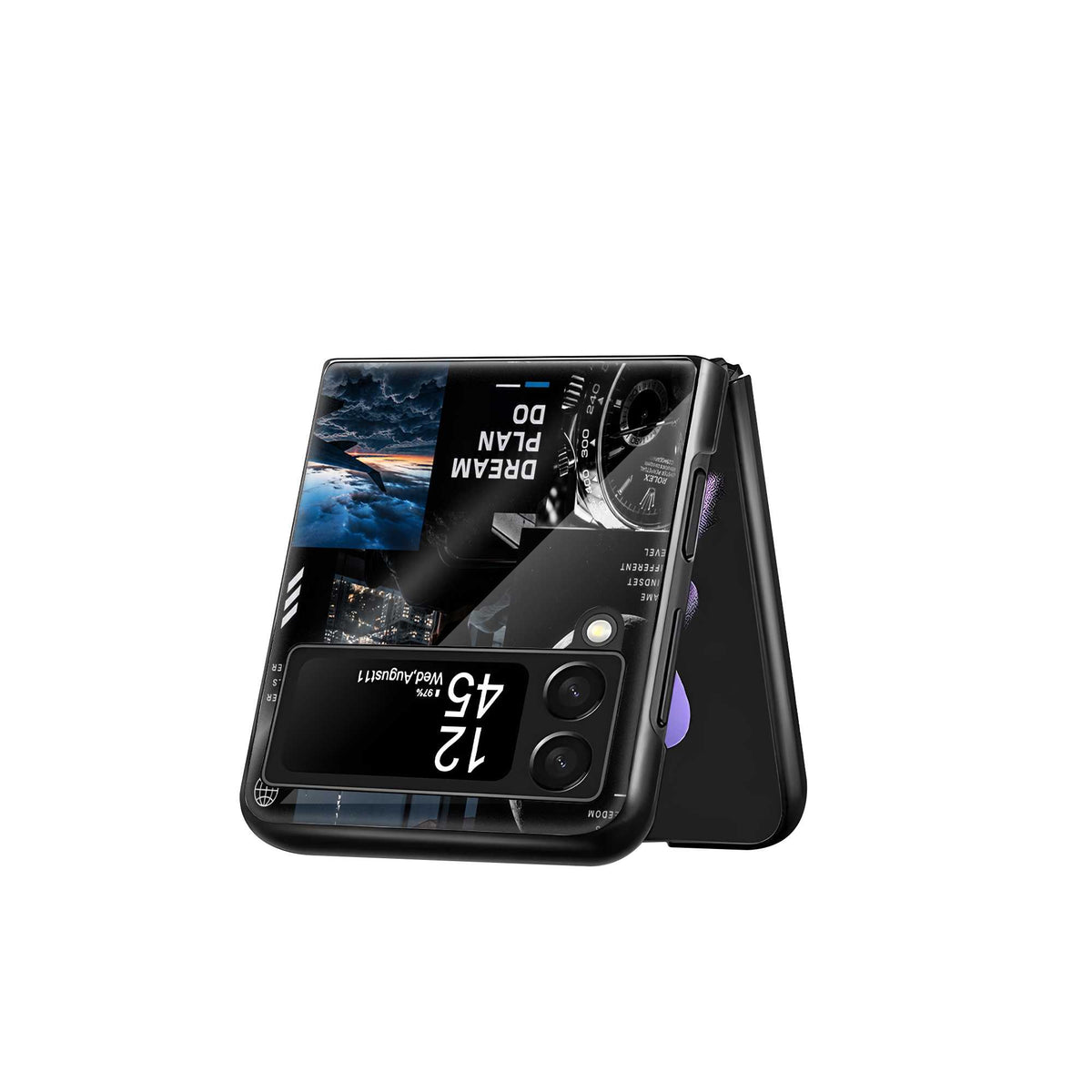 Success Mode Samsung Z Flip Glass Case