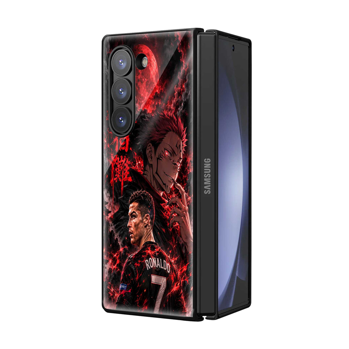 Sukuna Blood Moon Samsung Z Fold Glass Case