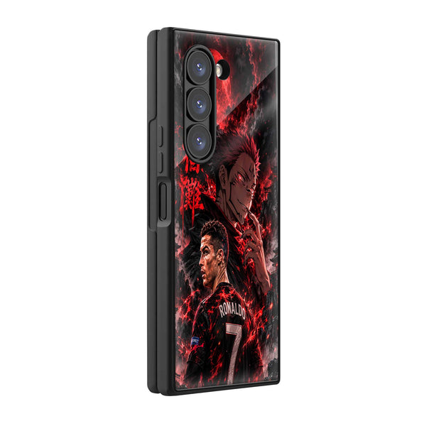Sukuna Blood Moon Samsung Z Fold Glass Case