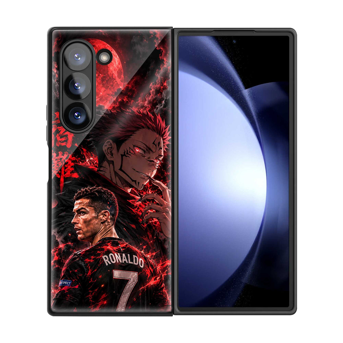 Sukuna Blood Moon Samsung Z Fold Glass Case