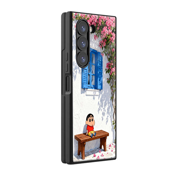 Summer Bloom Samsung Z Fold Glass Case