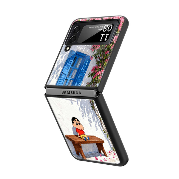 Summer Bloom Samsung Z Flip Glass Case