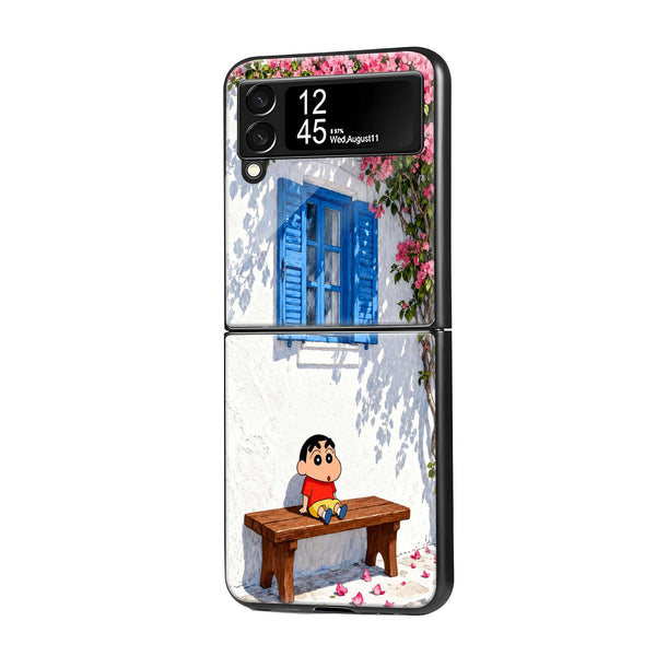 Summer Bloom Samsung Z Flip Glass Case