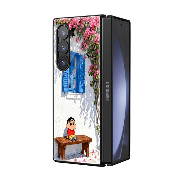 Summer Bloom Samsung Z Fold Glass Case