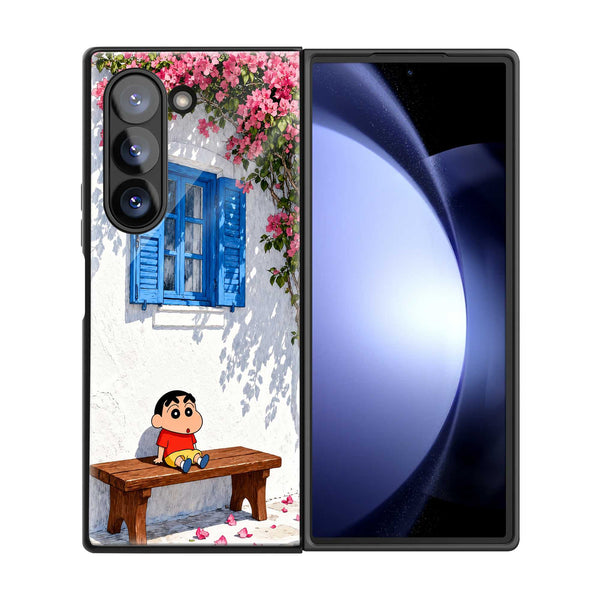 Summer Bloom Samsung Z Fold Glass Case