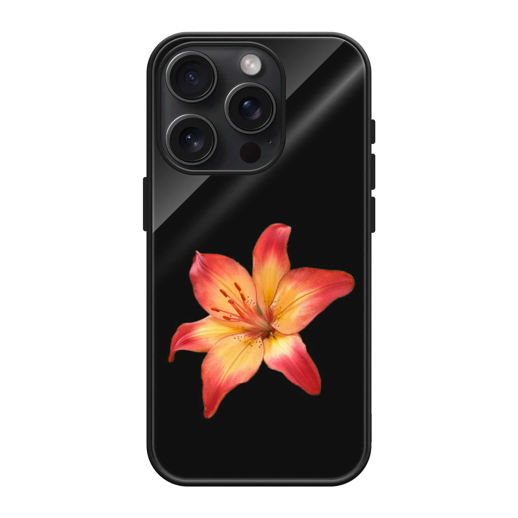 Sunset Lily Glass Case