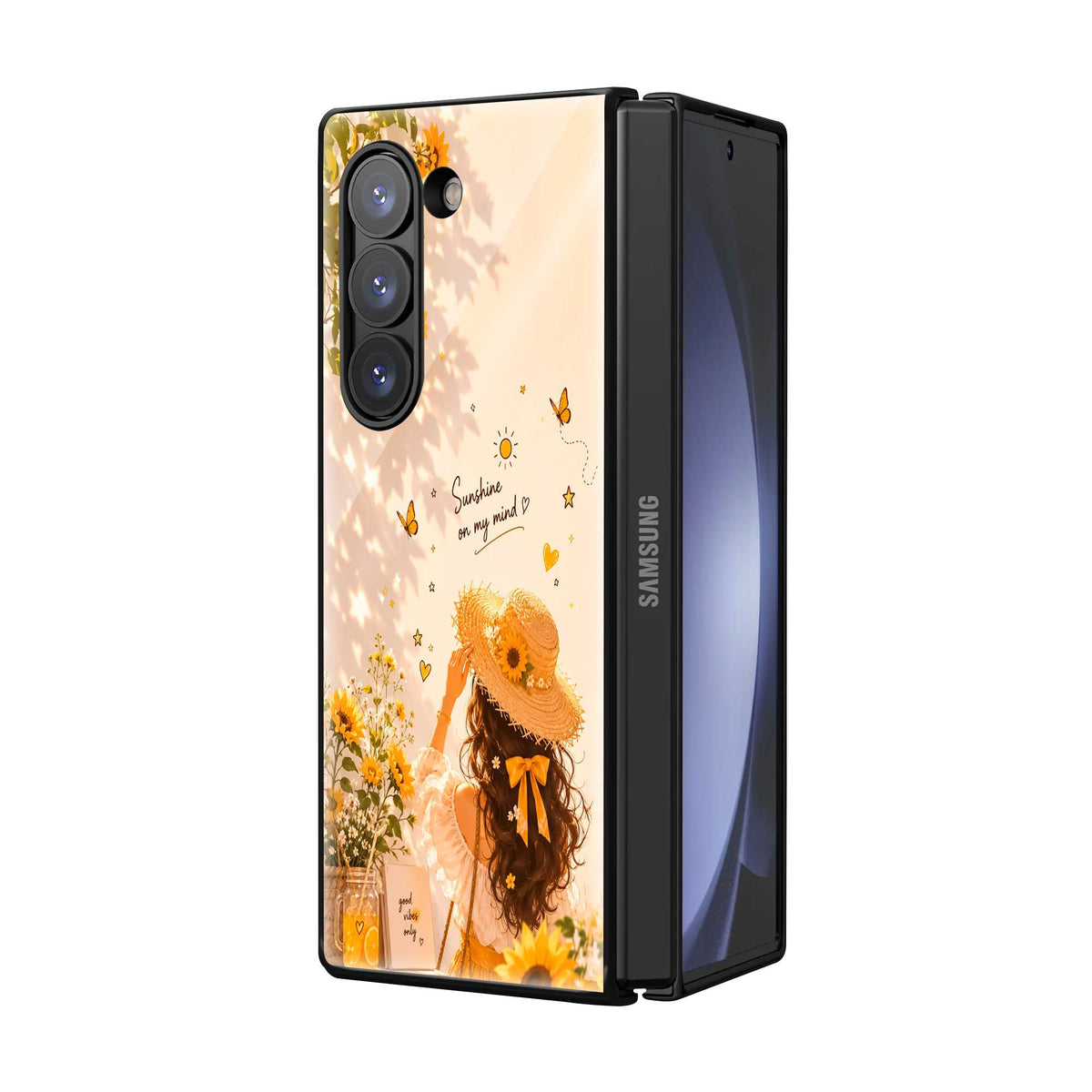 Sunshine Daydream Samsung Z Fold Glass Case