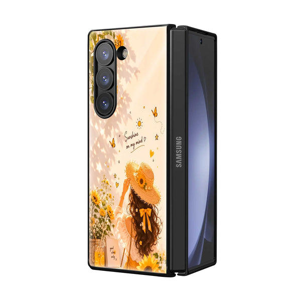 Sunshine Daydream Samsung Z Fold Glass Case