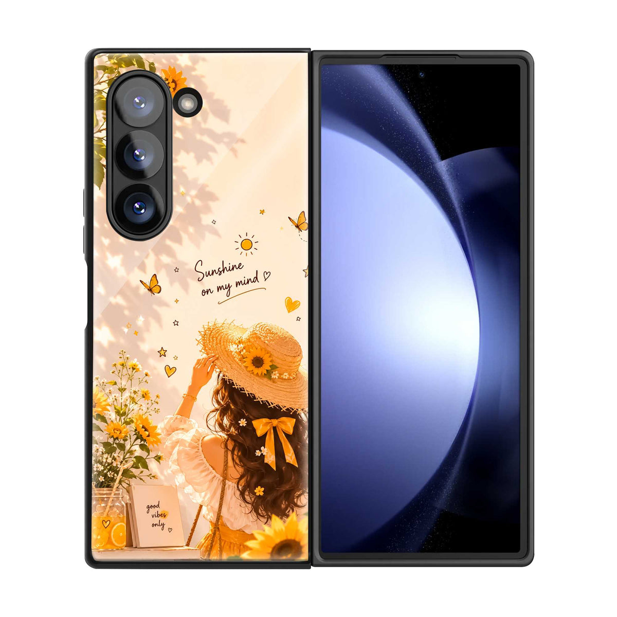 Sunshine Daydream Samsung Z Fold Glass Case