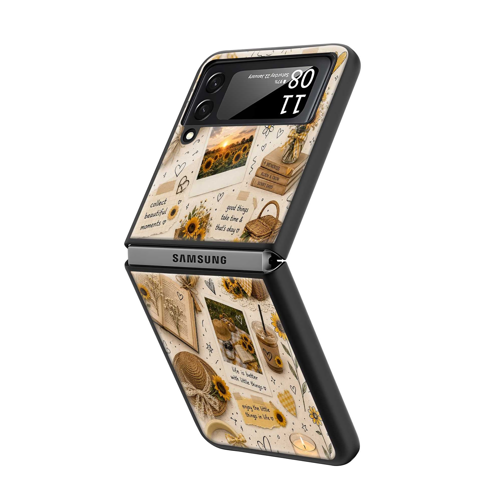 Sunshine Scraps Samsung Z Flip Glass Case Secondary image