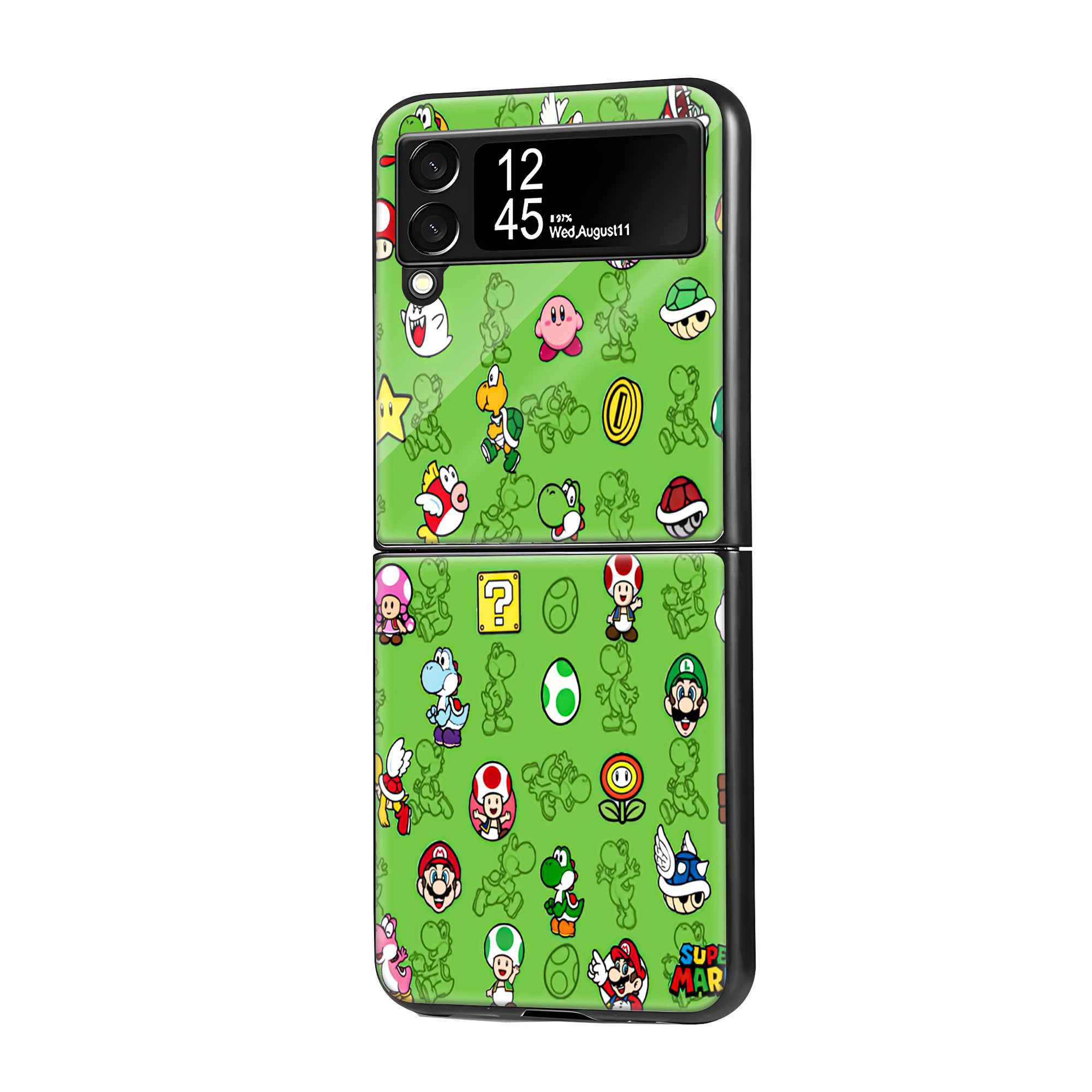 Super Mario Samsung Z Flip Glass Case