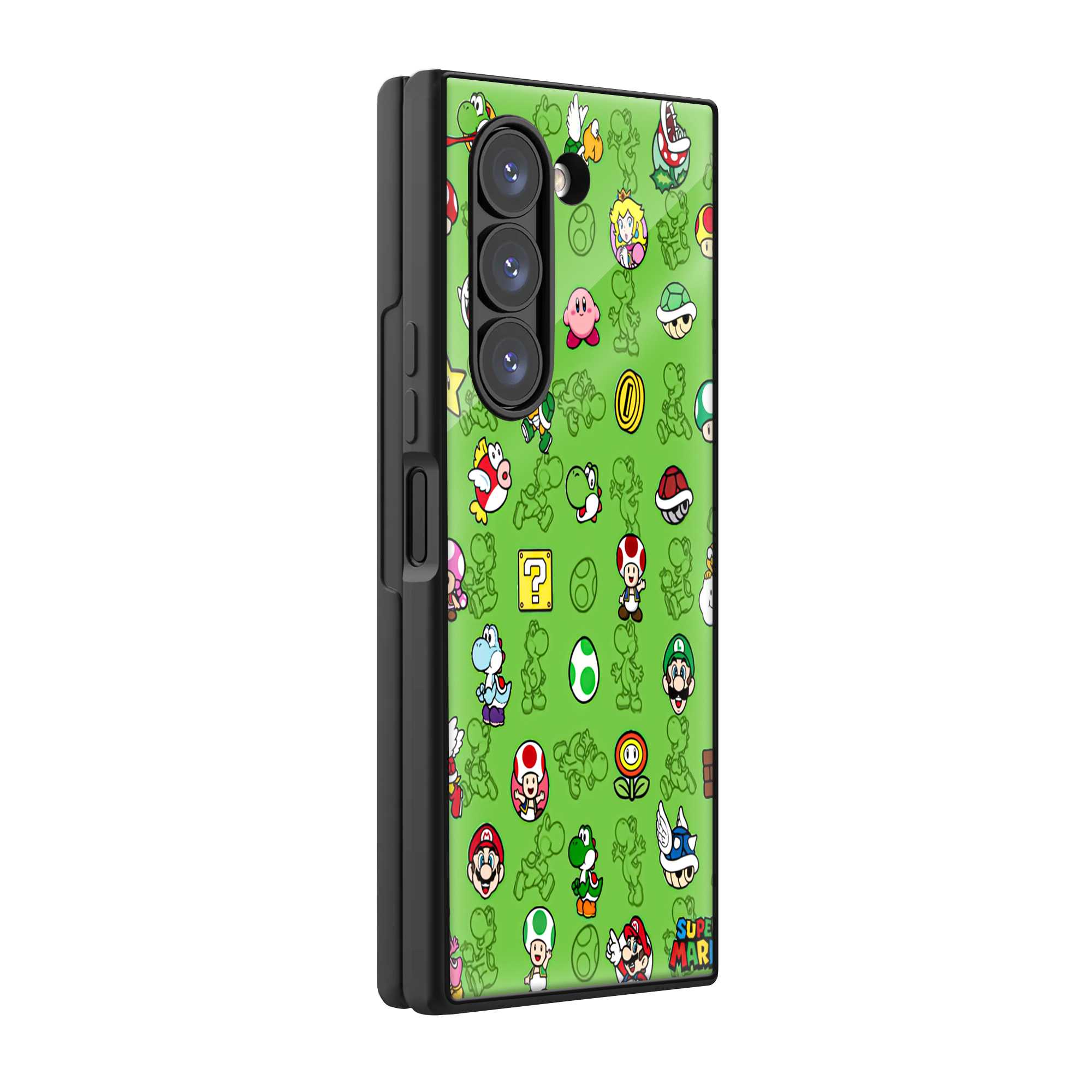 Super Mario Samsung Z Fold Glass Case