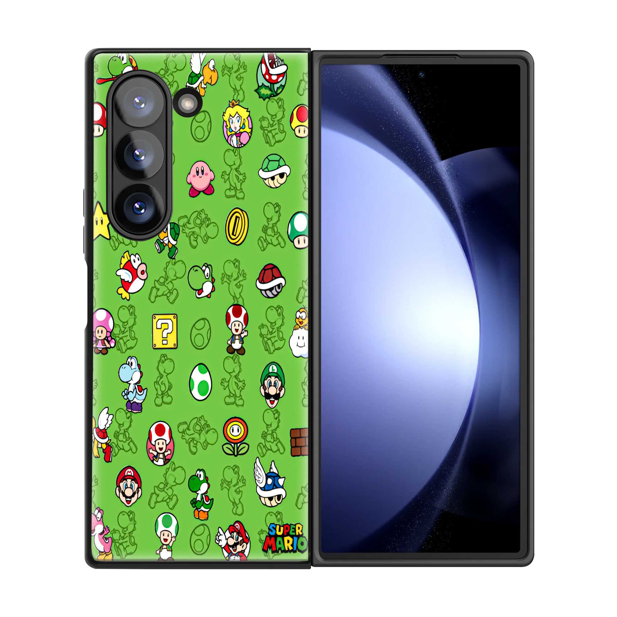 Super Mario Samsung Z Fold Glass Case
