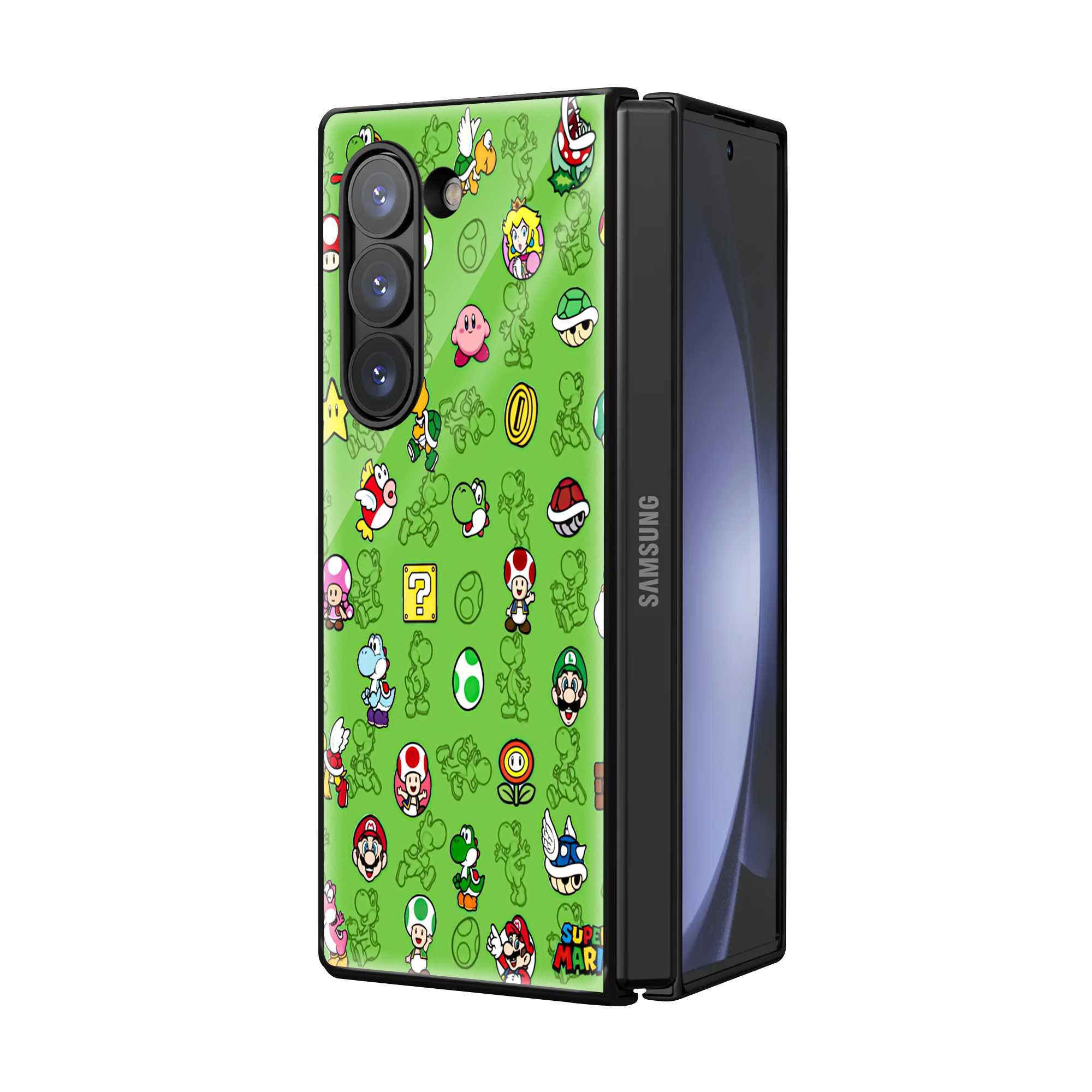 Super Mario Samsung Z Fold Glass Case