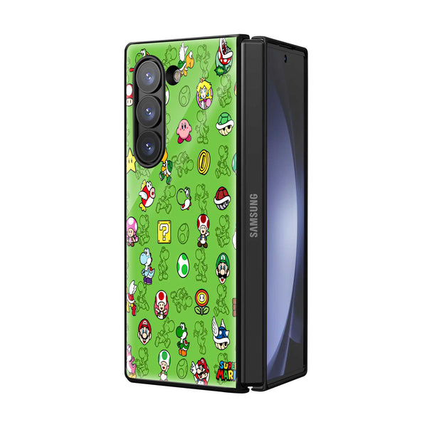 Super Mario Samsung Z Fold Glass Case