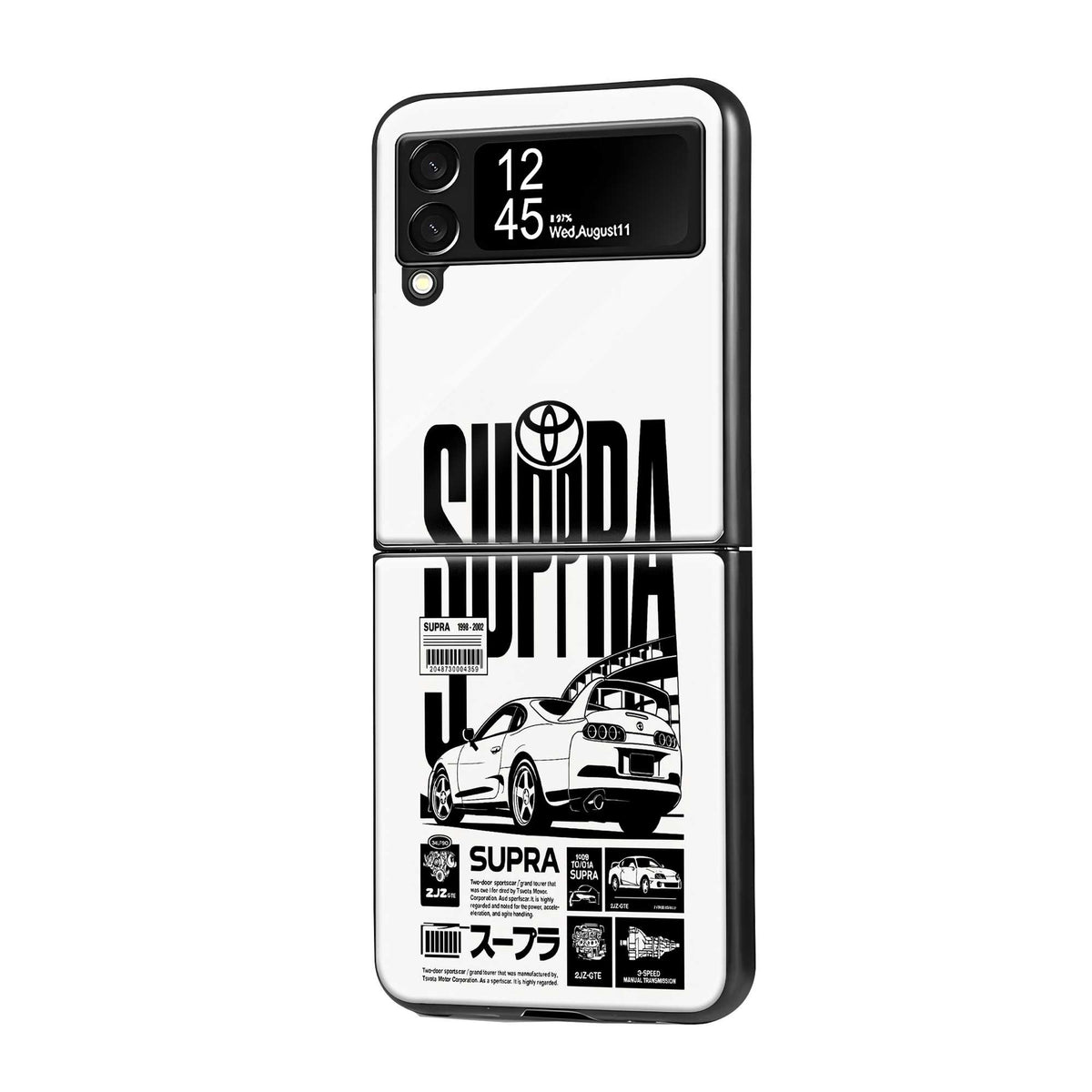 Supra Stats Samsung Z Flip Glass Case Main image