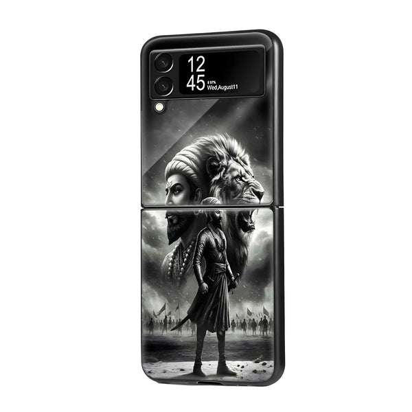 Swarajya Samsung Z Flip Glass Case