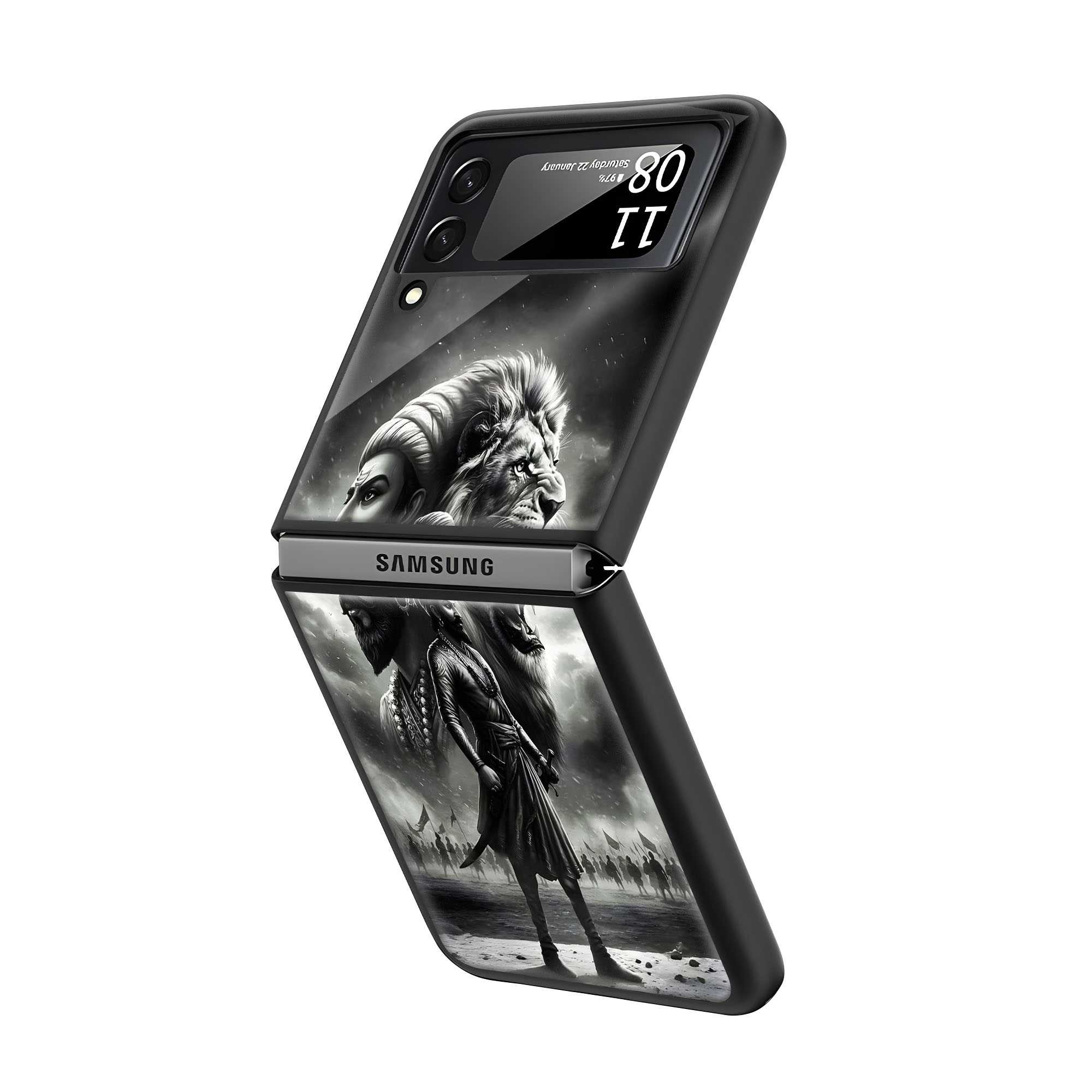 Swarajya Samsung Z Flip Glass Case