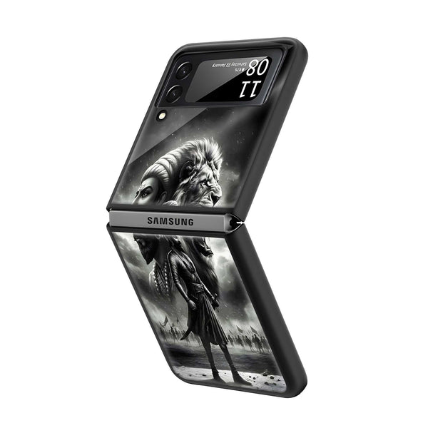 Swarajya Samsung Z Flip Glass Case