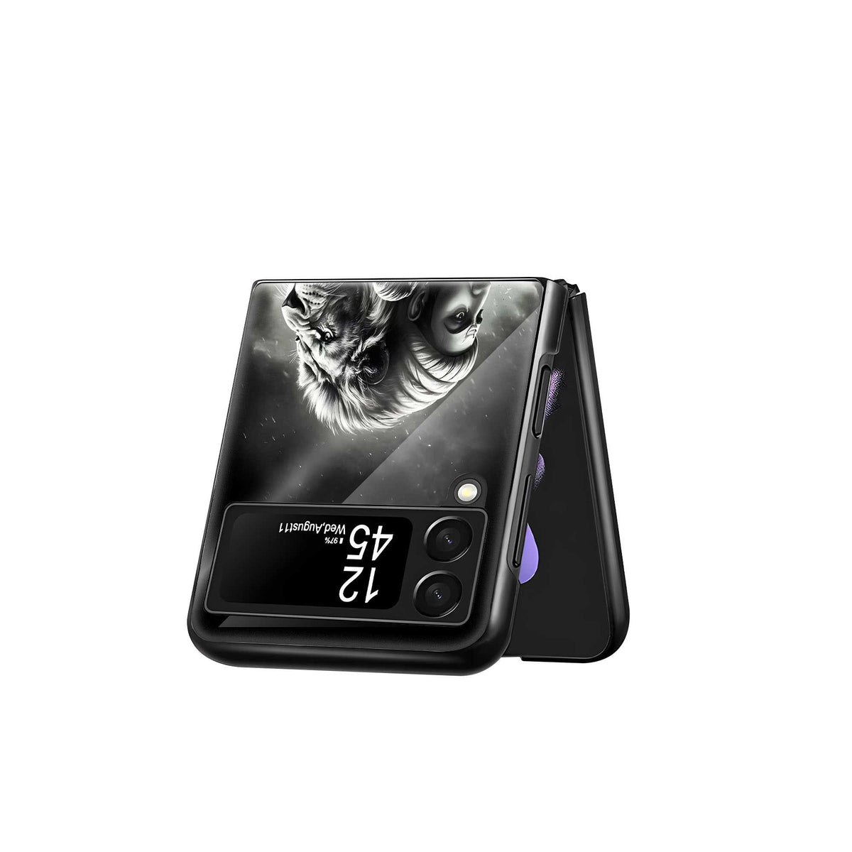 Swarajya Samsung Z Flip Glass Case
