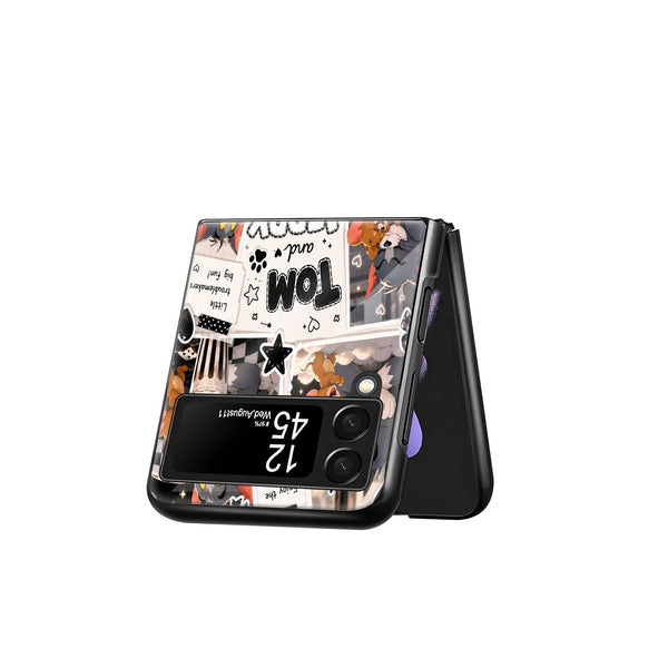 Sweet Bond Samsung Z Flip Glass Case