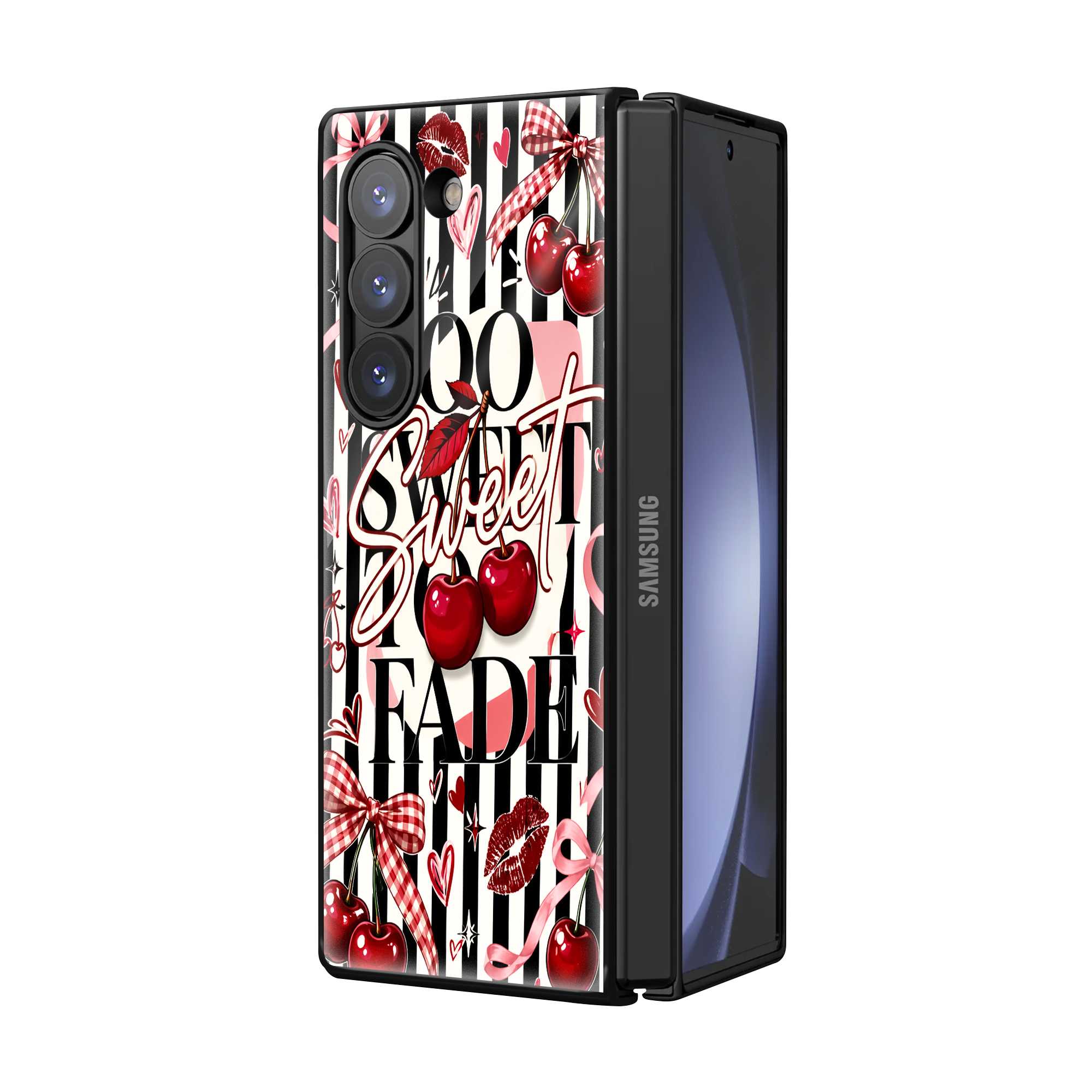 Sweet Cherry Samsung Z Fold Glass Case Secondary image