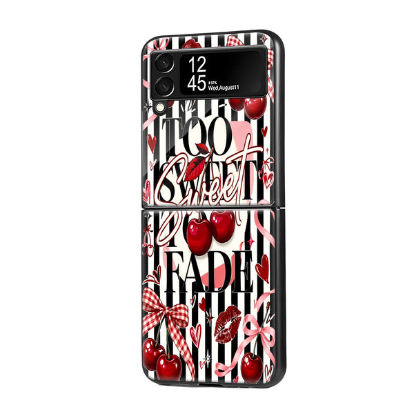 Sweet Cherry Samsung Z Flip Glass Case