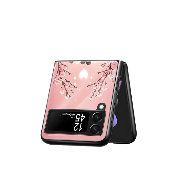 Sweet Panda Love Samsung Z Flip Glass Case