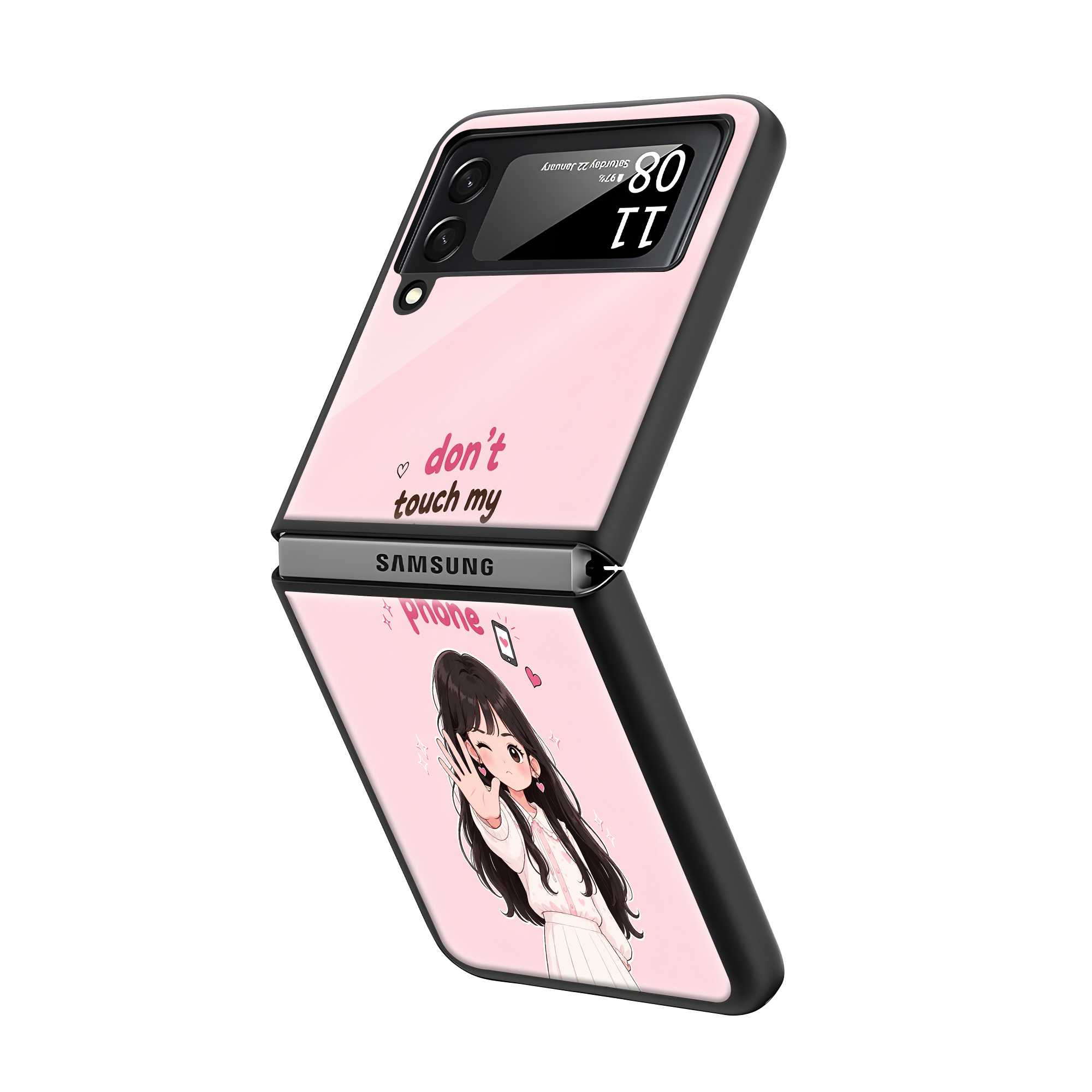 Sweet Warner Samsung Z Flip Glass Case
