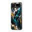 Teal Fusion Samsung Z Flip Glass Case