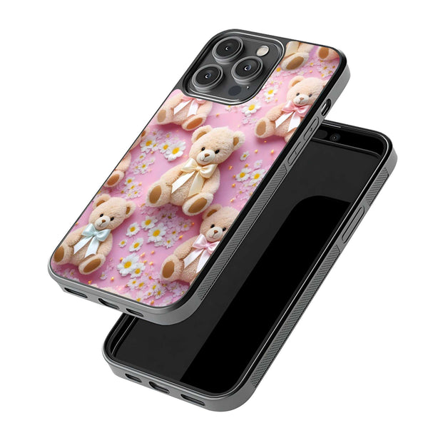 Teddy Blossom Glass Case