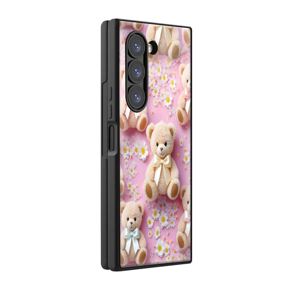 Teddy Blossom Samsung Z Fold Glass Case