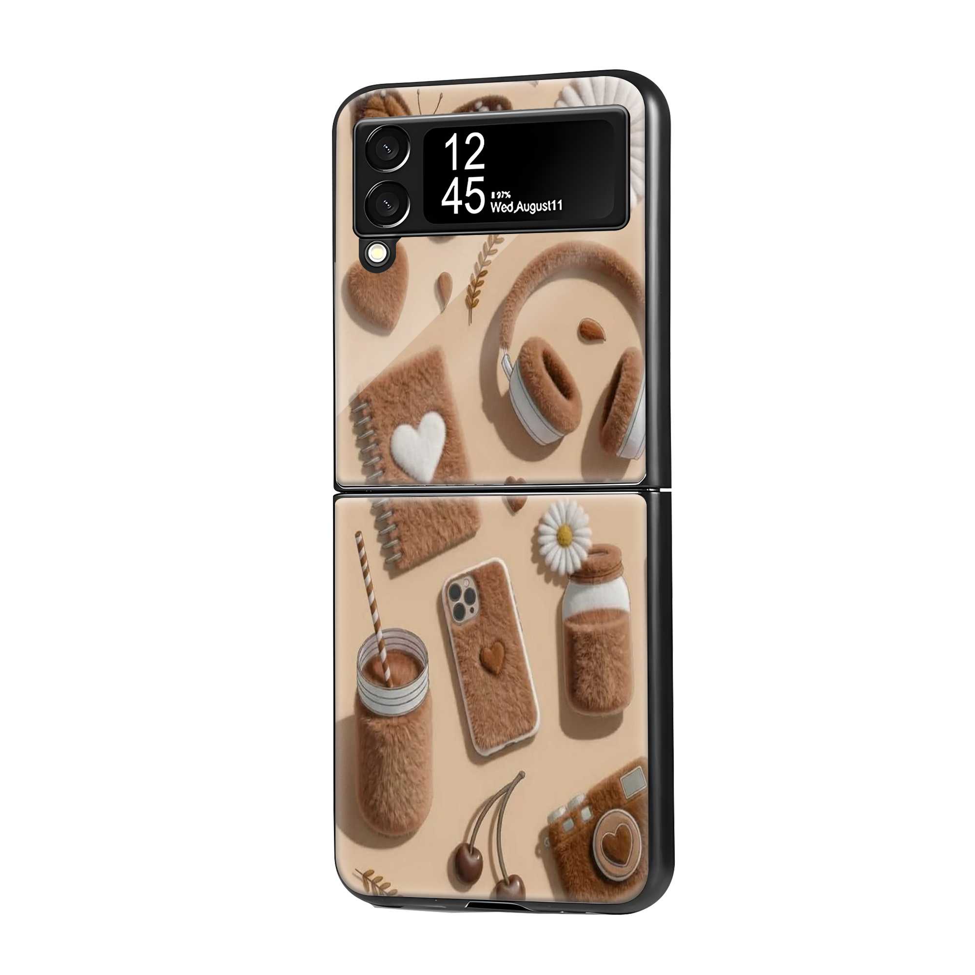 Teddy Cozy Samsung Z Flip Glass Case