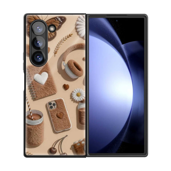 Teddy Cozy Samsung Z Fold Glass Case