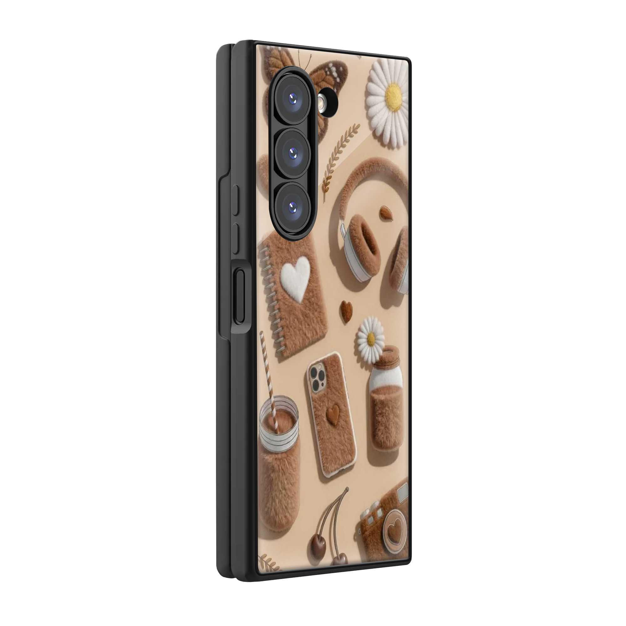 Teddy Cozy Samsung Z Fold Glass Case