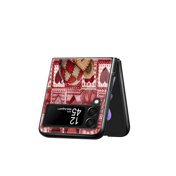 Teddy Hugs Samsung Z Flip Glass Case