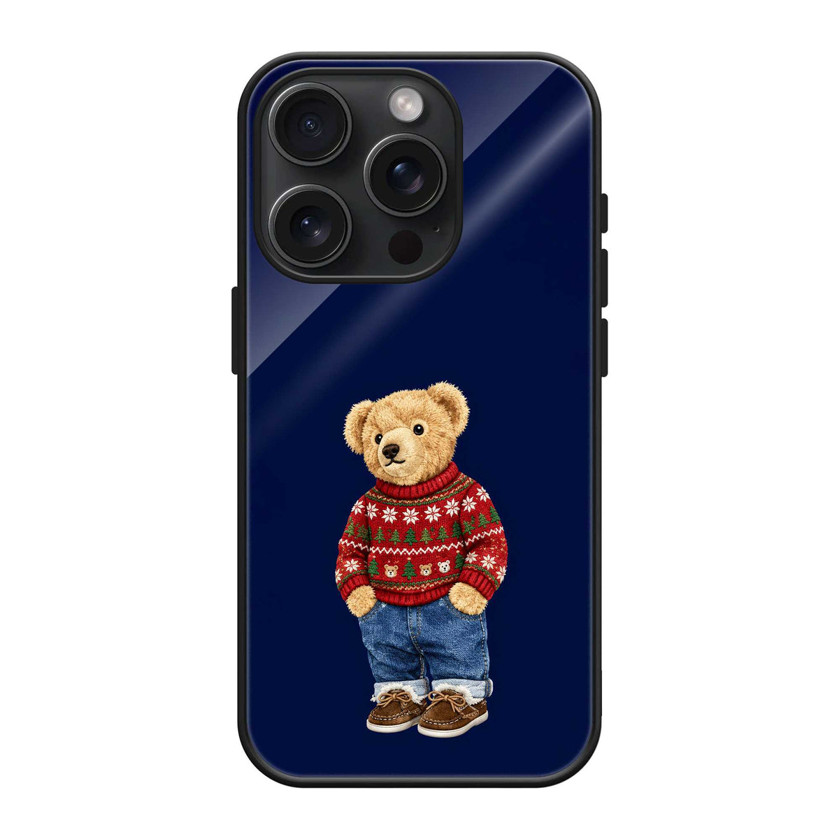 Teddy Season Glass Case