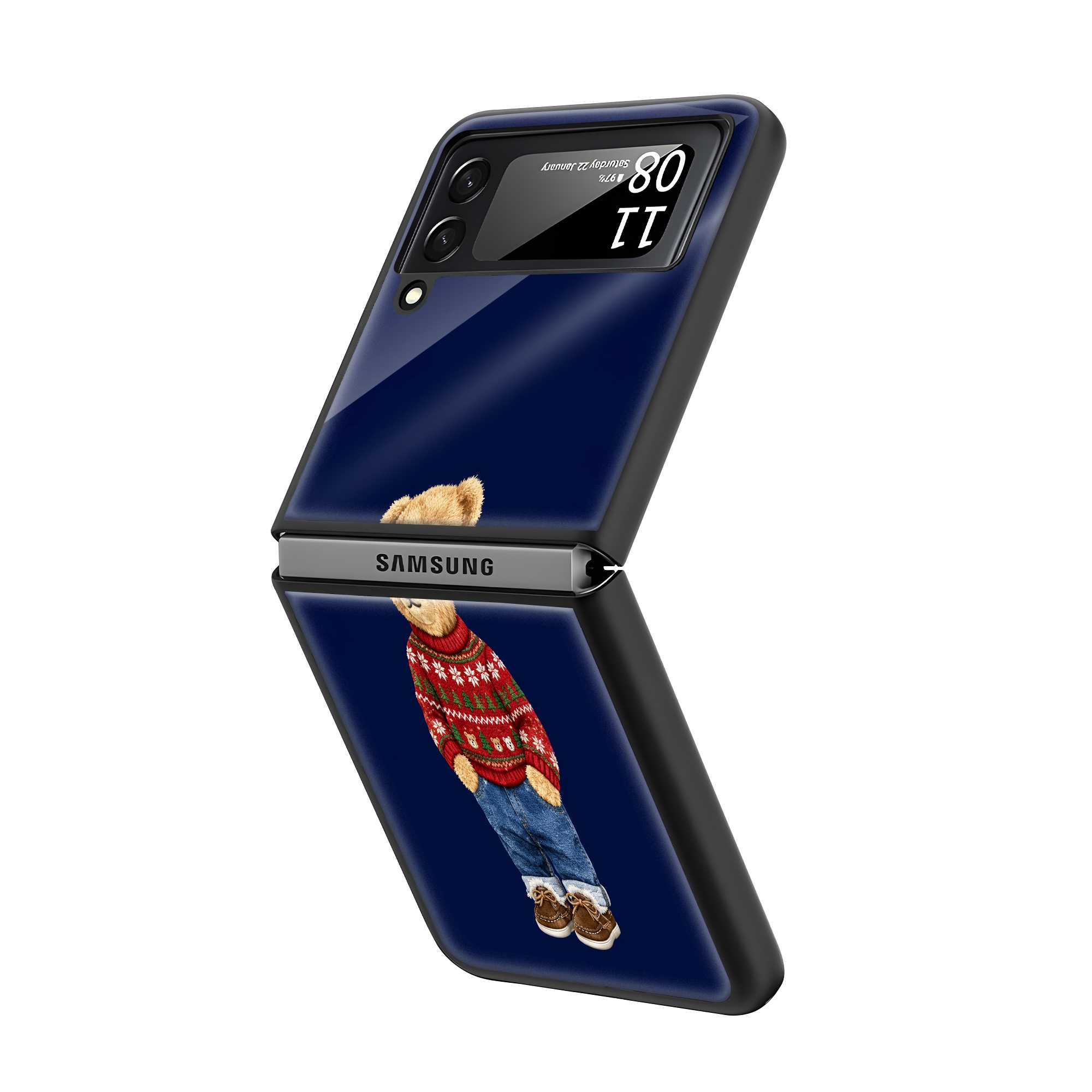 Teddy Season Samsung Z Flip Glass Case Secondary image