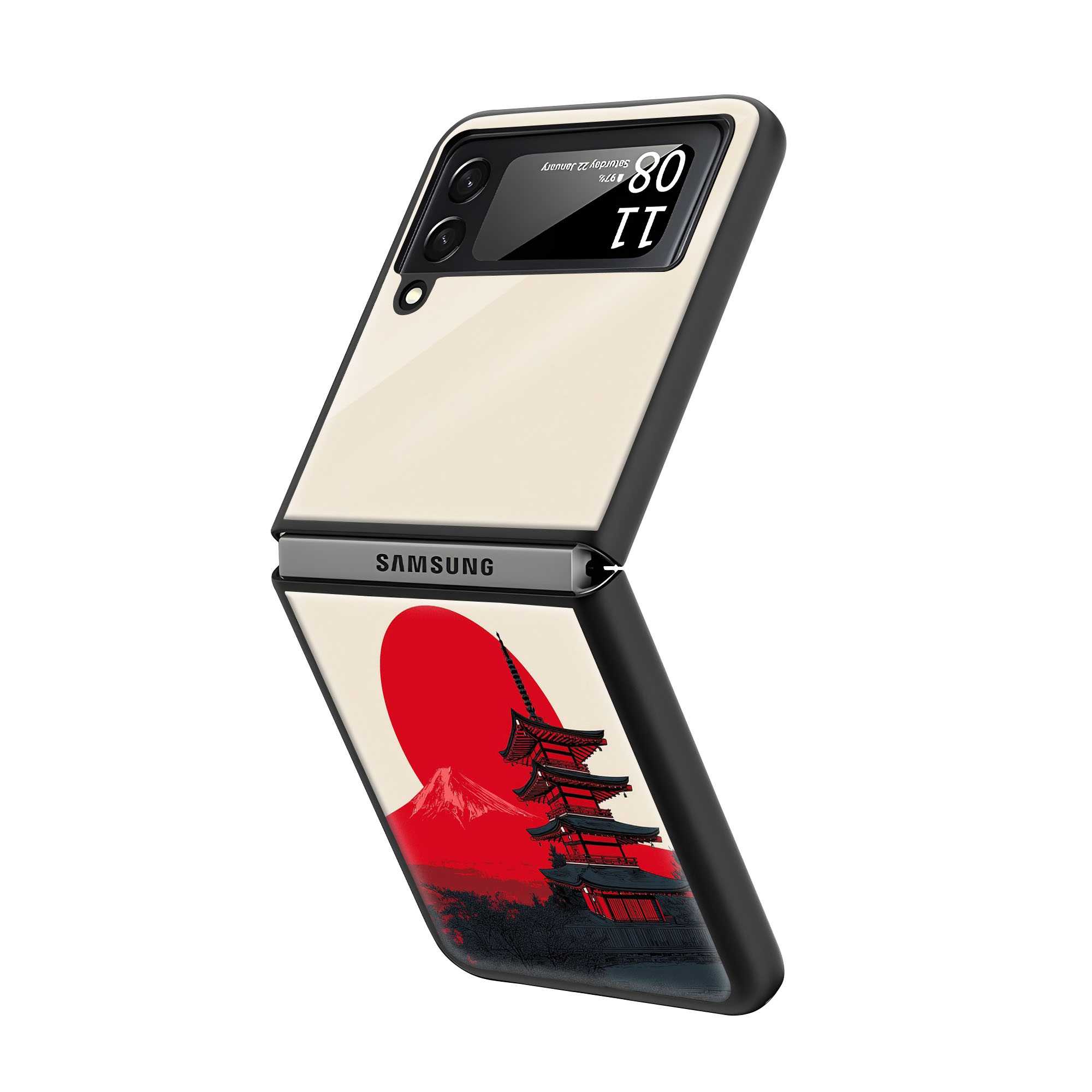 Temple View Samsung Z Flip Glass Case