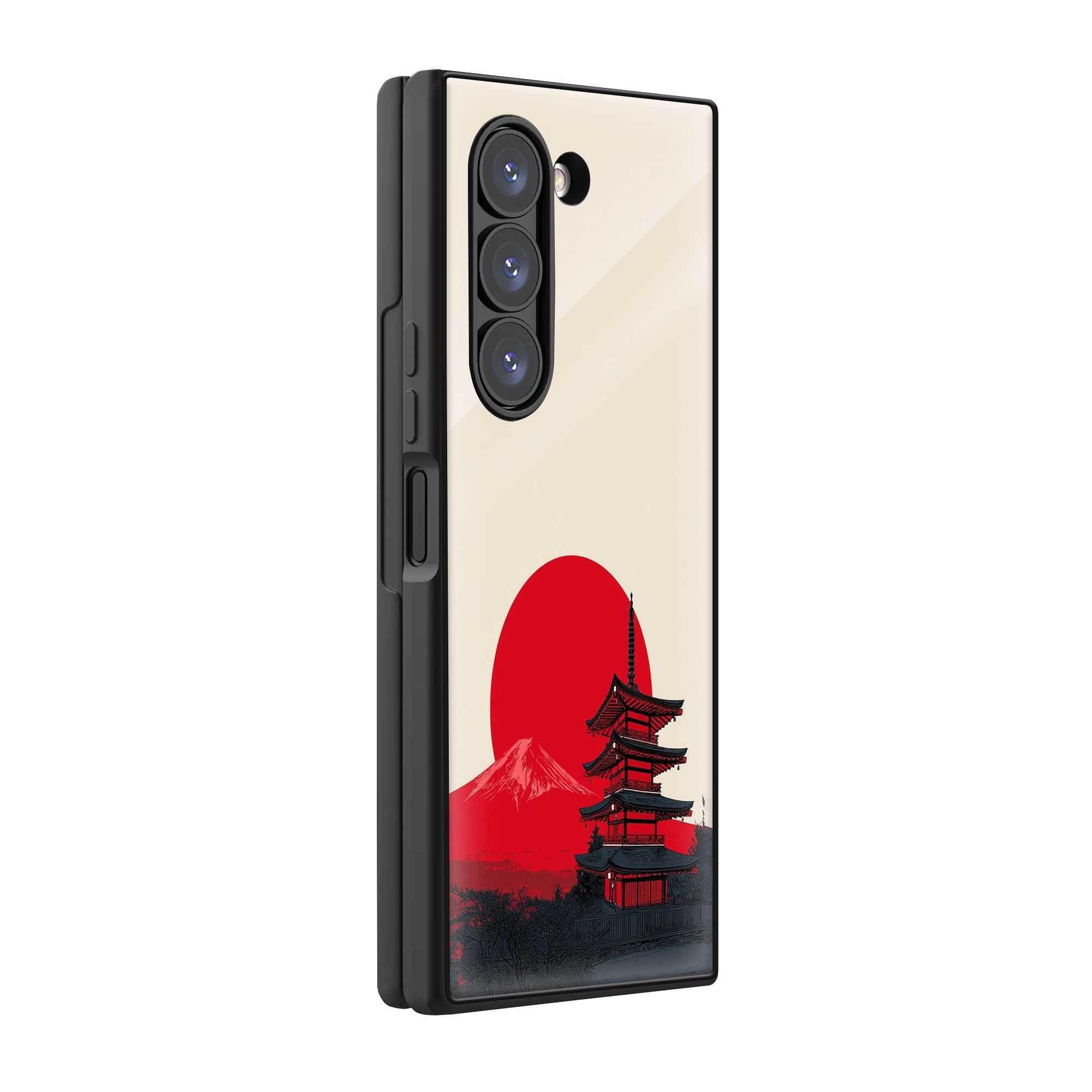 Temple View Samsung Z Fold Glass Case