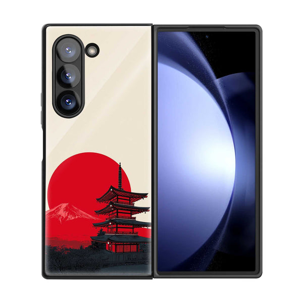 Temple View Samsung Z Fold Glass Case